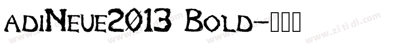 adiNeue2013 Bold字体转换